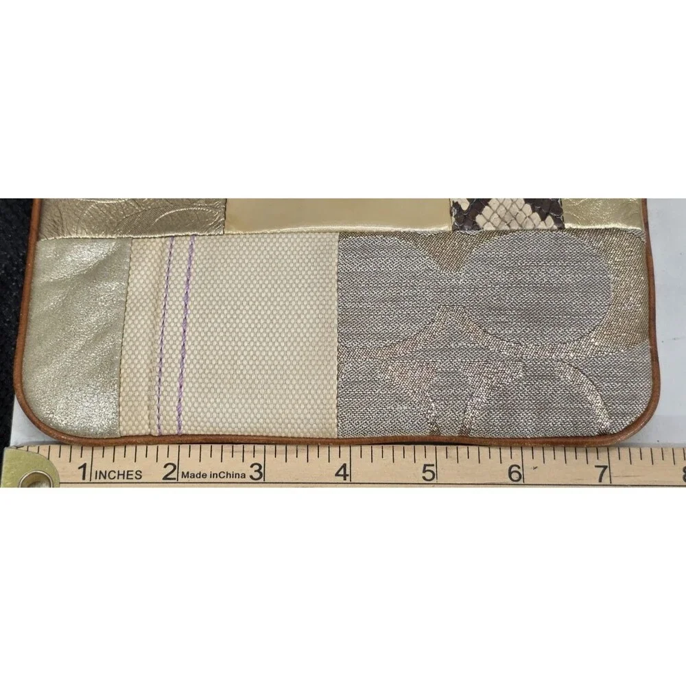Coach Vintage Y2K Patchwork Crossbody Canvas Leather Bag Boho Indie Festival - Picture 13 of 16
